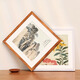 Yimo new Chinese style traditional Chinese painting photo frame frame empty frame wall hanging solid wood square custom table frame wooden oil painting frame solid wood color 30*30cm