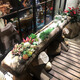 Yangfang Lijiang deadwood flower trough balcony wood flower pot succulent wood trough garden outdoor B&B courtyard wooden trough rectangular single flower trough (260-280 cm long) wooden large