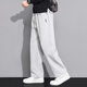 Fog Sky Casual Hosen für Männer in Frühlings- und Sommermodemarke Loose Spleißen gerade Hosen Khaki Drapery Vielseitige Sportarten American Hosen Männer CJ-6628 Khaki XL (Empfohlen 135-150jin [Jin gleich 0,5 kg]))