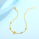 Zokai yellow 18K gold bracelet little planet cat eye sand bracelet simple birthday gift S00884