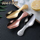 YIJUKE creative 304 stainless steel tea spoon tea spoon tea shovel short handle dessert spoon 304 tea spoon original color 1 pack
