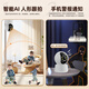 Mingsheng camera HD indoor home monitor wireless wifi network with night vision panoramic voice 360 ​​degrees no dead ends home connected to mobile phone remote conversational automatic rotation