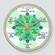 Pengchuang Light Welfare Ziwu Liuzhu Uhr Health Club Wanduhr Moderne Schönheitssalon Automatische Uhr A728 Schwarz [Radiowellenbewegung Automatische Zeit] 8 Zoll (Durchmesser 20 cm)
