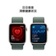 Apple/苹果 Watch SE 智能手表GPS款44毫米星光色铝金属表壳湖绿色回环式运动表带MXFG3CH/B
