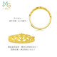 周生生黄金皇冠戒指 开口戒女款90227R 计价 3.05克