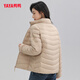 鸭鸭轻薄立领短款女式羽绒服冬季简约时尚女式优雅小外套
