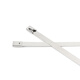 Guwanji 304 stainless steel cable tie self-locking 4.6MM wire bridge metal strap outdoor anti-oxidation marine cable tie 4.6x300mm (20 pieces)