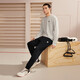 361 Sports pants men's autumn and winter velvet warm casual sweatpants leggings running long pants men 652344704D-5