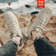 Califbull Spring and Summer Men's Shoes Fashion Chaussures décontractées Boots Men's High Top Boots Martin Boots Anti-Slip Wear-Resistant Protection de travail Versons de travail Men 983 Couleur de sable 43