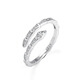 YaoYiZun Super Shining Snake Sterling Silver Ring Women's Index Finger Single Ring Light Luxury Niche High-end Sensation for Wife's Birthday Gift for Women Adjustable Snake Ring for Women