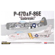 Akademie 1/72 US Fighter Bomber Assembly Armee Simulation Ornamente importiertes Geschenk Modell P-47D/F-86E Kämpfer 12530