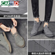 
CARTELO spring cloth shoes men's 2025 new trendy ice silk men's shoes casual shoes men's canvas shoes gray-W838 42 standard sports shoes size