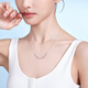 Lukfook Jewelry Platinum 950 Bungee Beads Platinum Necklace Set Price G07TBPN0014 3.93 grams (including labor cost 401 yuan)