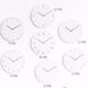 Shantoulin Village In-Wind Wall Clock Wohnzimmer Haushaltsrahmenlose Wanduhr Ultra-dünne digitale stille minimalistische volle weiße wand 9754b 29m*29m