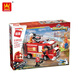 
LEGO Fire Truck Flame Pioneer Fire Line Assembly Building Block Rescue Helicopter Puzzle Children's Toy Gift 12027/Fire Rescue Helicopter