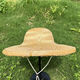 Suyoumi men's sun hat 2025 new summer bamboo hat hat hat rain sun protection hat men and women summer outdoor farmers purple border Zhongshan hat