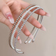 Zuoou pearl hairband 2025 internet celebrity new Korean simple versatile fine headband hairpin hairpin hairpin headdress off-white