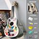 Creator's handmade DIY mosaic material bag Hawaiian small guitar ukulele ukulele four-string ukulele colorful ukulele + material bag