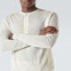 Auralee Men's Wool & Silk Henley P00894906 White M M