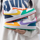 耐克（NIKE）【潮】女鞋板鞋Court Borough低帮轻便透气防滑耐磨运动休闲鞋子 FQ8373-902 (白紫) 38.5