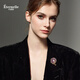 Eternelle French eternal original flower cluster brooch women's high-end elegant accessories autumn and winter collar brooch elegant pink