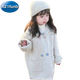 A 21 FUNB Korean children's clothing 2025 autumn and winter new style girls' two-color rabbit woolen coat baby girl's thickened woolen coat two-color rabbit woolen coat 90 cm