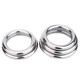 Jinchao 304 stainless steel traceless ring circle O-ring hanging ring solid seamless steel ring yoga connection ring steel ring M4*50 (2 pieces) seamless