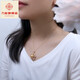 Libiao S925 silver seawater South Sea gold bead pendant single gold bead necklace for girlfriend, wife, mother, S925 silver 11-12mm