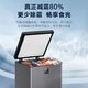 Haier top-of-the-line automatic frost reduction Haier freezer household single-temperature refrigeration and freezing small ultra-low temperature sub-zero quick freezer first-class energy efficiency horizontal small freezer -40丨Electronic temperature control丨PCM liner丨100L