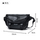 CavlslKcat crossbody bag for men, functional trendy brand workwear shoulder bag, multifunctional commuting motorcycle riding messenger bag, backpack, men's bag, black (can fit an 11-inch tablet) 33*9*22CM