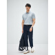 Sanheer [Estoric Gentleman] 120er Jahre langer Samt Baumwoll atmungsaktives Lochverpackungsprozess Kurzärärmelte T-Shirt DAT983 Sunny Blue 2xL /54