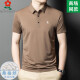 Montagut 2025 Frühling und Herbst (Montagut) kurzärmeliges T-Shirt für Männer 100 Mulberry Seide Kurzärärmelte Sommer mittleren Alters Gelegenheitsmänner 9893-Fruit Green 2xl 180 geeignet für 145-165jin [Jin gleich 0,5 kg]