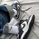 Nike-Basketballschuhe Frauenschuhe Airjordanaj1 Board Schuhe Frühling niedrig atmungsaktives lässige leichte Sportschuhe Trendy DH9764-001 Schwarz-Weiß-Little Panda 36