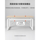 三栖虎电脑桌台式简易卧室书桌学生家用学习桌子办公桌长方形工作台 14070黑橡木色斜撑加固