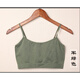 Ji Yafu without breast pads, sports underwear, bottoming straps, tube top, anti-exposure, half-length short navel-baring vest, women's cotton, white, one size fits all (good quality - high elasticity)