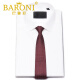 Baruni high-end workplace tie men's silk lazy zipper free one easy pull groom wedding business casual formal wear burgundy NM20LR1106