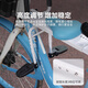 ACRUNU共享单车儿童安全座椅 前置可折叠宝宝安全坐椅 自行车带娃神器 升级版黑色【带脚踏/收纳包】
