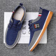 Old Beijing cloth shoes spring and summer breathable versatile work shoes beef tendon sole casual board shoes large size casual canvas men's shoes 205 khaki 42

