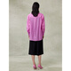 Pink Blue Wardrobe 2024 Spring and Summer i New Tiansi Corrugated Cloud Smoke Gauze Loose Long Sleeve Shirt for Women 5A2C983 Morning Pink XL