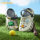 Zapatos de agujero para niños de Balabala Dinosaur Baby Baby Boy Boy Indoor suave Sandalias sin deslizamiento Medio y niño grande que usa verano afuera