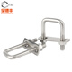 Baodefeng 304 stainless steel square U-shaped screw buckle right-angle U-shaped card U-shaped bolt right-angle screw U-shaped square card tube card M8x50x50 2 sets