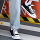 Huili classic men and women low top canvas shoes spring and autumn board shoes casual shoes running couple sports shoes 391 black 42