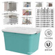 Chenzhi Shangpin Extra Large Clothing Storage Box Wholesale Toy Storage Box Clothes Storage Box Quilt Organizer Box Household Plastic Box Nordic Green 20# (length 28. width 19. height 17) without wheels