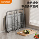 Cobbe kitchen microwave storage rack multi-layer household multi-functional rack stainless steel rice cooker oven countertop storage rack nano gray-antibacterial and anti-fouling-53cm