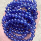 Changcai Natural Blue Tanzanite Bracelet Women's Tanzanite Sapphire Bracelet Pendant Necklace Sapphire Star Gemstone Plate Beads Contact Customer Service for Selection