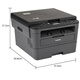 Bruder DCP-L2628DW/2648DW Schwarz-Weiß-Laserdruck, Kopieren und Scannen von All-in-One-WLAN-Remote-Büro-Haushaltsnutzung DCP-L2628DW (automatische doppelseitige doppelseitige + drahtlose Fernbedienung) offizieller Standard [neues und authentisches Produkt landesweit gemeinsame Garantie]