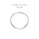 Chow Tai Fook Simple Geometric PT950 Platinum Ring No. 13 PT163142