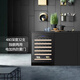 Gironde 420 depth ultra-thin dining side wine cabinet embedded constant temperature wine cabinet beverage cabinet tea refrigeration and freshness cabinet customized variable frequency compressor home 480 deep glass door wine cabinet 32 bottles
