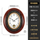 汉时（Hense）大尺寸椭圆实木挂钟客厅大堂挂墙时钟欧式高档大气石英钟表HW5266 带摇摆（高度60CM）