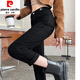 Pierre cardin spring and autumn black high-waist jeans for women, fashionable small and versatile fashion internet celebrity elastic nine-point casual work pants [L9195C] Black S suggests 85-95Jin [Jin equals 0.5 kg]
